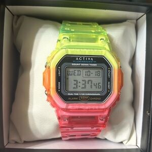 Invicta Neon Gradient Digital Watch